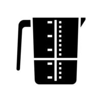 illustration vectorielle d'icône de glyphe de tasse à mesurer de blanchisserie vecteur