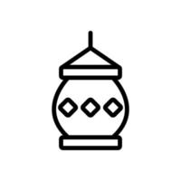 illustration vectorielle de l'icône de la lanterne à bougie bouddhiste vecteur
