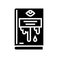 illustration vectorielle d'icône de glyphe de genre d'horreur vecteur