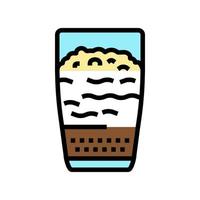 café latte couleur icône illustration vectorielle vecteur