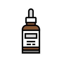 illustration vectorielle d'icône de couleur de bouteille d'huile de visage vecteur