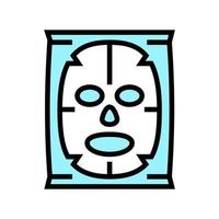 masque facial beauté accessoire couleur icône illustration vectorielle vecteur