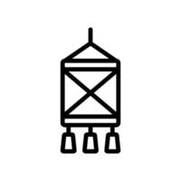 illustration vectorielle de l'icône de la lanterne bouddhiste vecteur