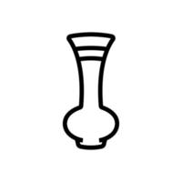 illustration de contour vectoriel icône vase en forme de génie