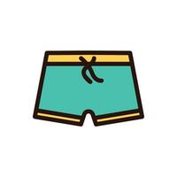 illustration d'icône de vacances de pantalon vecteur