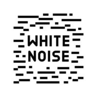illustration vectorielle d'icône de ligne de bruit blanc vecteur