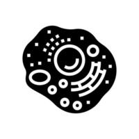 cellule humaine glyphe icône illustration vectorielle vecteur
