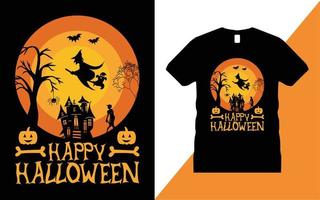 vecteur de conception de t-shirt halloween. t-shirt, citrouille, araignée, t-shirt d'halloween, conception de t-shirt d'halloween,