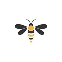 modèle de conception d'icône logo abeille vecteur