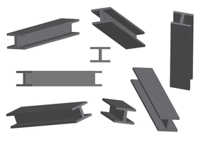Vecteur de faisceau en acier gratuit