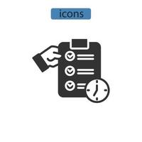 icônes de préparation symboles éléments vectoriels pour le web infographique vecteur