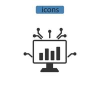 icônes d'inférence causale symboles éléments vectoriels pour le web infographique vecteur