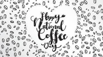 journée internationale ou nationale du café vecteur