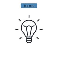 résolution d'éléments vectoriels de symbole d'icônes pour le web infographique vecteur