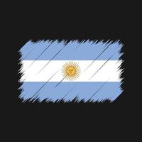 coups de pinceau du drapeau argentin. drapeau national vecteur