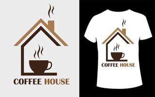 vecteur modifiable de conception de t-shirt de café