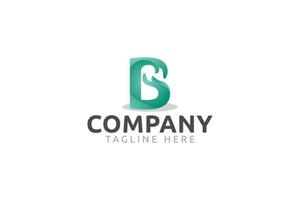 lettre b logo de soins avec une combinaison de lettre b et de mains pour toute entreprise, en particulier pour la charité, l'aide, le service, les soins sains, la communauté, etc. vecteur