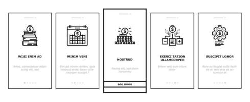 vecteur d'icônes d'intégration de l'éducation financière