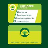 carte de visite simple citron vert vecteur