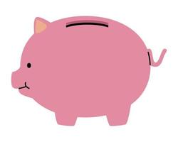 icône de cochon d'argent vecteur