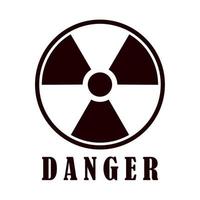 signal de danger nucléaire vecteur