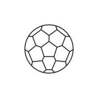sport, ballon, jeu modèle de logo d'illustration vectorielle d'icône de ligne mince. adapté à de nombreuses fins. vecteur
