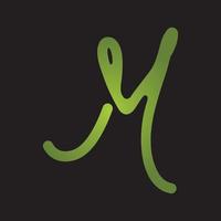 icône du logo du modèle de conception d'entreprise abstraite avec la lettre m vecteur