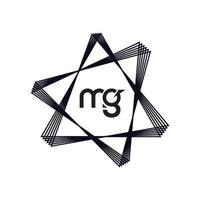 création de logo de lettre mg. lettres initiales mg logo icône. lettre abstraite mg mg modèle de conception de logo minimal. vecteur de conception de lettre mg avec des couleurs noires. logo mg.