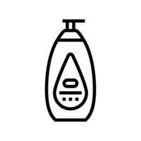 illustration vectorielle de l'icône de la ligne cosmétique de la lotion pour bébé vecteur