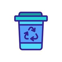 illustration vectorielle de l'icône d'élimination des ordures vecteur