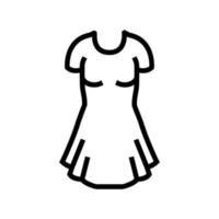 robe femmes vêtements ligne icône illustration vectorielle vecteur