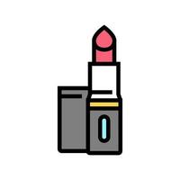 rouge à lèvres cosmétologie accessoire couleur icône illustration vectorielle vecteur
