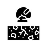 illustration vectorielle d'icône de glyphe de réparation de comptoir vecteur