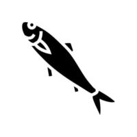 illustration vectorielle d'icône de glyphe de hareng de l'atlantique vecteur