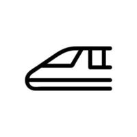 vecteur d'icône de train à grande vitesse. illustration de symbole de contour isolé