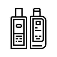 toner facial et lotion ligne icône illustration vectorielle vecteur