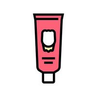 illustration vectorielle d'icône de couleur de tube de dentifrice vecteur