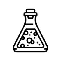 potion liquide ligne icône illustration vectorielle vecteur