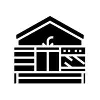 illustration vectorielle d'icône de glyphe de confort à la maison vecteur