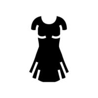 robe femmes vêtements glyphe icône illustration vectorielle vecteur