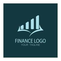 finance d'entreprise et marketing logo illustration vectorielle modèle icône conception logo de comptabilité financière avec concept de vecteur moderne