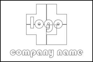 illustration graphique vectoriel du logo de l'entreprise simple isolé sur blanc