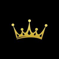 or luxe couronne logo symbole icône clipart vecteur