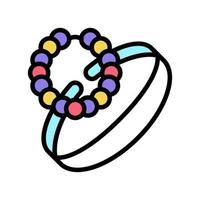 bracelets bijoux couleur icône illustration vectorielle vecteur