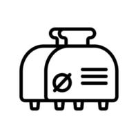 grille-pain automatique avec deux tranches de pain sur l'illustration vectorielle de l'icône de la minuterie vecteur