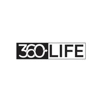 360 changement de vie logo noir et blanc vecteur