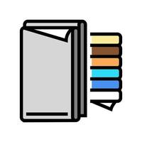 tissu textile multicolore couleur icône illustration vectorielle vecteur