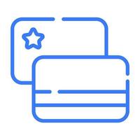 icône de cartes de crédit, conception vectorielle icône du jour de l'indépendance des États-Unis. vecteur