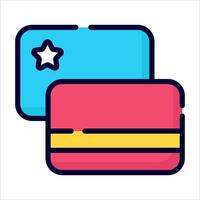 icône de cartes de crédit, conception vectorielle icône du jour de l'indépendance des États-Unis. vecteur