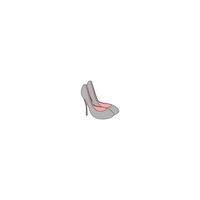 illustration de logo vectoriel talons hauts